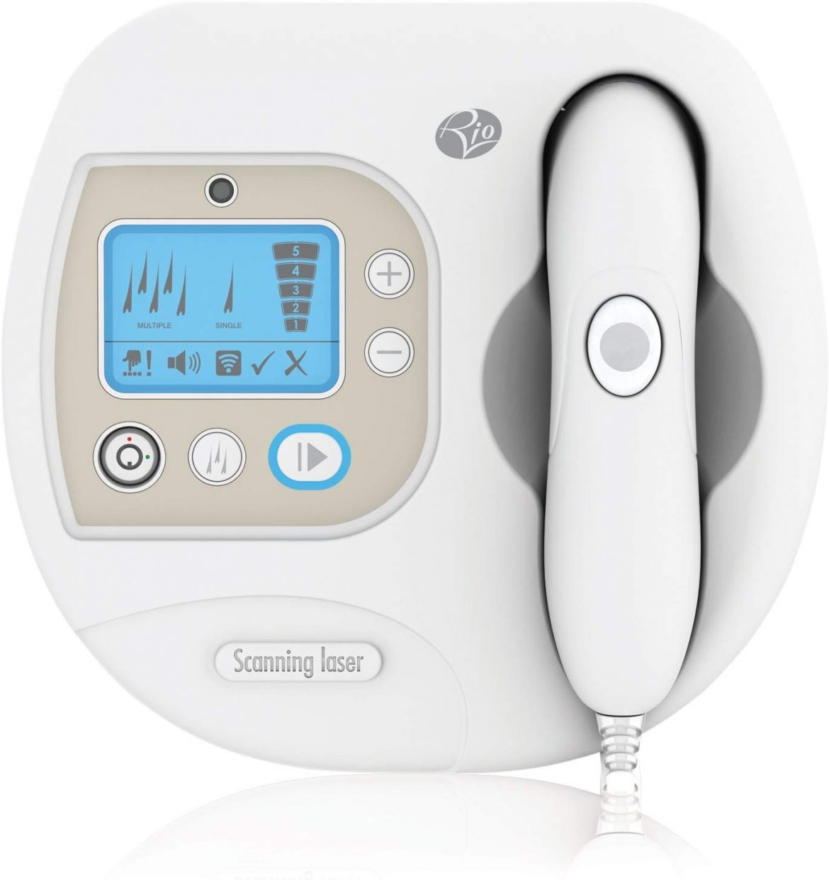 Epilatore laser Rio con display LCD, colorazione bianca